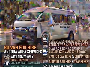 Ru Van For Hire Angoda Rental Service 0702601501