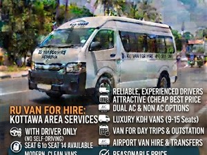 Ru Van For Hire Rental Service Kottawa 0702601501