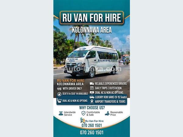 Ru Van For Hire Rental Service Kolonnawa 0702601501