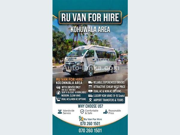 Ru Van For Hire Rental Service Kohuwala 0702601501