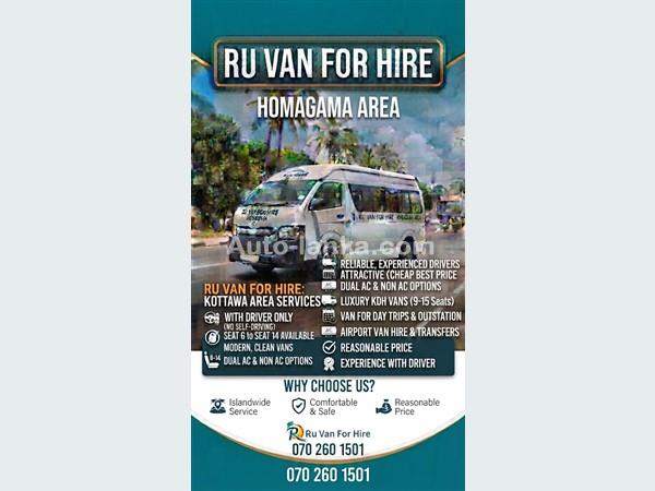 Ru Van For Hire Rental Service Homagama 0702601501