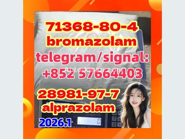 Hot sell product CAS 71368-80-4 good quality Alprazolam 28981-97-7 是否