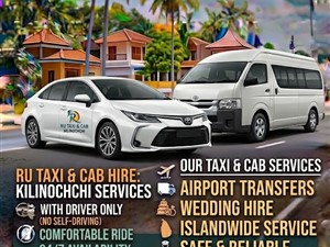 Taxi & Cab Service in Kilinochchi | Airport & Wedding Hire